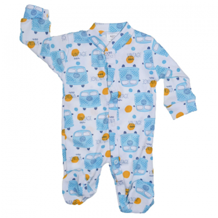 Salopete bebelusi baieti - Salopeta cu maneca lunga pentru baieti Mini Junior 080923, Albastru