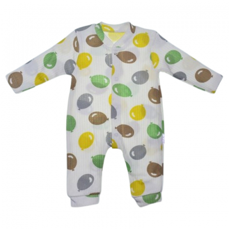 Îmbrăcăminte băieți - Salopeta cu maneca lunga, pentru baieti, Mini Junior 100056C2, Crem