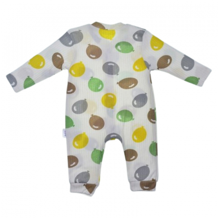 Salopeta cu maneca lunga, pentru baieti, Mini Junior 100056C2, Crem [2]