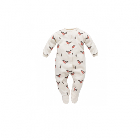 Salopete bebelusi fete - Salopeta cu maneca lunga pentru copii Mini Junior 254116-62-cm, Crem
