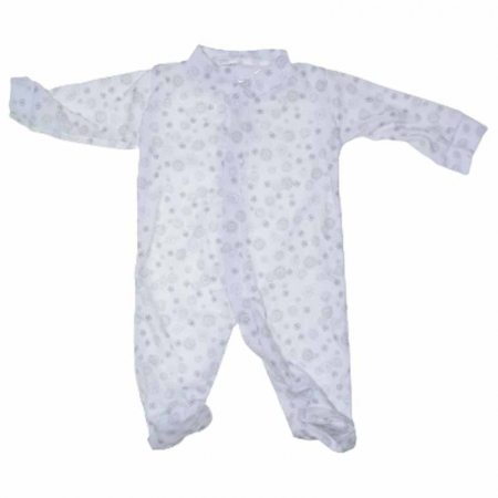Salopete bebelusi fete - Salopeta cu maneca lunga pentru copii Mini Junior S030623-2, Alb