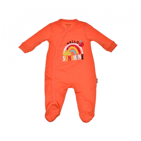 Salopete bebelusi fete - Salopeta cu maneca lunga pentru copii Mini Junior SALMJ-19, Portocaliu