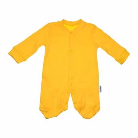 Salopete bebelusi baieti - Salopeta cu maneca lunga pentru copii Mini Junior SALMJ-22, Galben