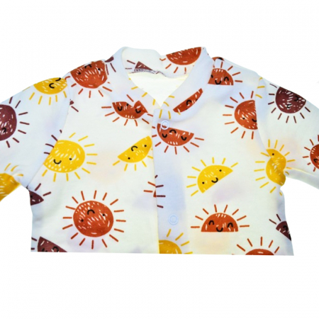 Salopeta cu maneca lunga pentru copii Mini Junior SALMJ-26, Alb [1]