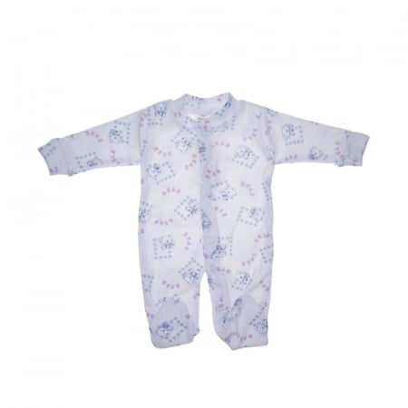 Salopete bebelusi fete - Salopeta cu maneca lunga pentru copii Mini Junior SALMJ-4A, Alb