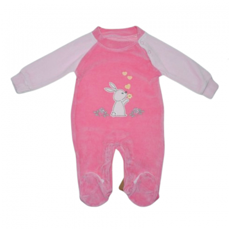 Salopete fete - Salopeta cu maneca lunga pentru copii Mini Junior SLP-3903, Roz