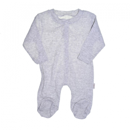 Salopete bebelusi baieti - Salopeta cu maneca lunga pentru copii Mini Junior SLP-MJ18, Gri