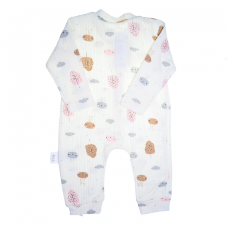 Salopeta cu maneca lunga pentru copii Mini Junior SLP-MJ31, Alb [1]