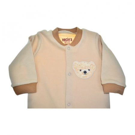 Salopeta cu maneca lunga pentru copii, Mini Junior SLP0705M, Maro [2]