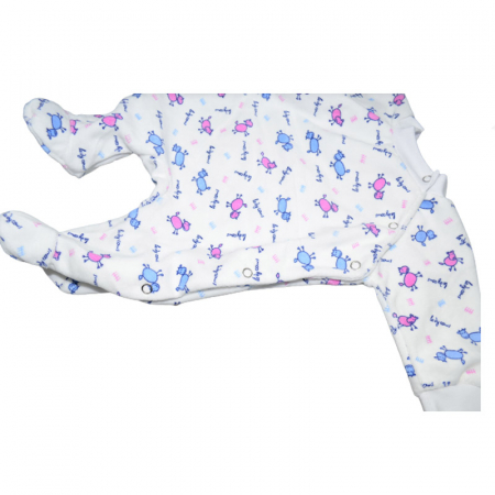 Salopeta cu maneca lunga pentru copii Mini Junior SLPP-3, Alb [2]