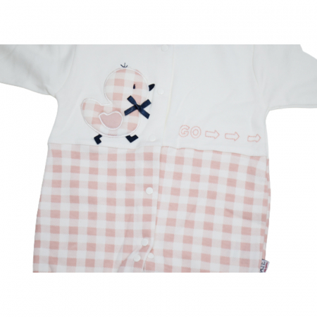 Salopeta cu maneca lunga pentru fete Gaye Bebe ZEN-6, Roz [2]