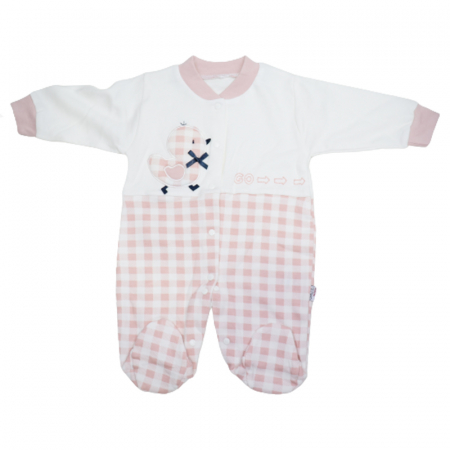 Îmbrăcăminte fete - Salopeta cu maneca lunga pentru fete Gaye Bebe ZEN-6, Roz