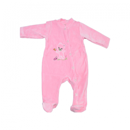 Salopete bebelusi fete - Salopeta cu maneca lunga pentru fete Pifou Model 3 S605444, Roz
