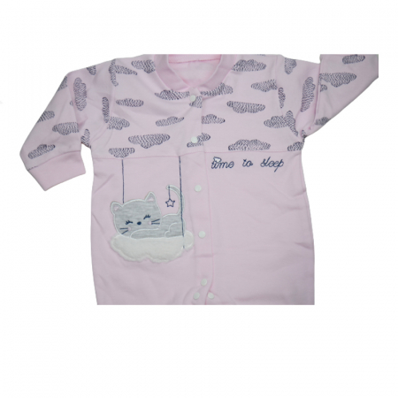 Salopeta cu maneca lunga pentru fete Gaye Bebe 2146R, Roz [2]