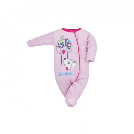 Îmbrăcăminte fete - Salopeta cu maneca lunga pentru fete Koala 05-891R-74, Roz