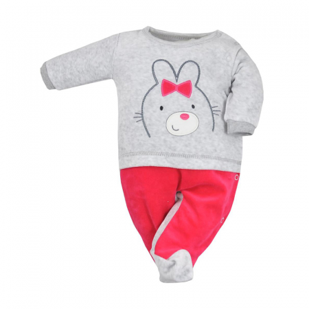 Salopete bebelusi fete - Salopeta cu maneca lunga pentru fete Koala Baloo 07-576G-1-68-cm, Multicolor