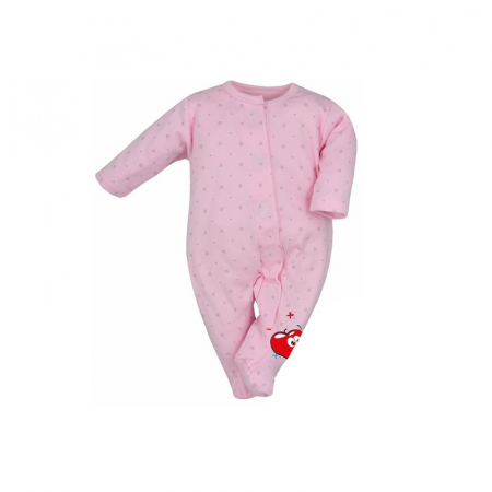 Salopete bebelusi fete - Salopeta cu maneca lunga pentru fete Koala Druczki 04-672R2-62-cm, Roz