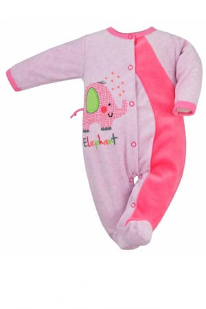 Salopete bebelusi fete - Salopeta cu maneca lunga pentru fete Koala Dumbo 05-407R-74, Roz