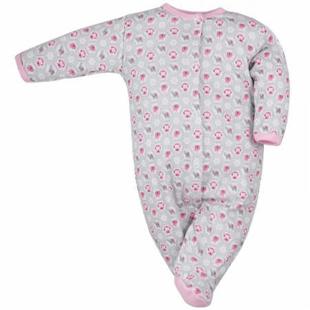 Salopete bebelusi fete - Salopeta cu maneca lunga pentru fete Koala Dzungla 05-362-62-cm, Roz