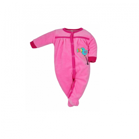 Salopete bebelusi fete - Salopeta cu maneca lunga pentru fete Koala Kakadu 3248-R-62-cm, Roz