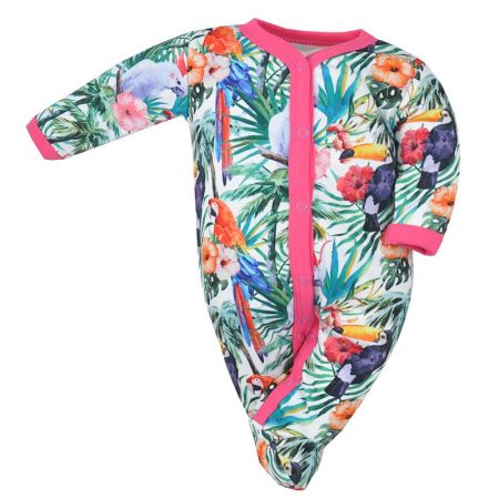 Salopete bebelusi fete - Salopeta cu maneca lunga pentru fete Koala Madagaskar 08-278R-62-cm, Multicolor