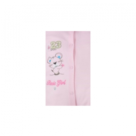 Salopeta cu maneca lunga pentru fete Koala Maly Sportowiec B01-049R1-62-cm, Roz [2]