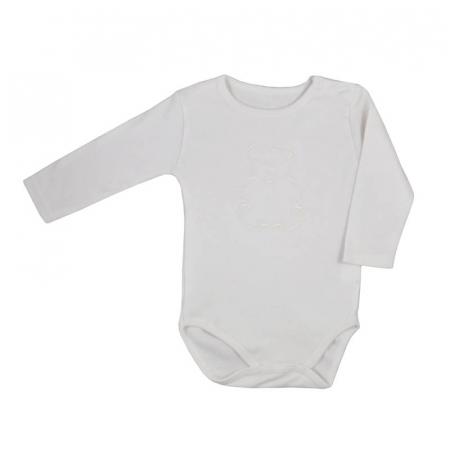 Îmbrăcăminte fete - Body cu maneca lunga pentru copii Koala Mis 09-373, Crem