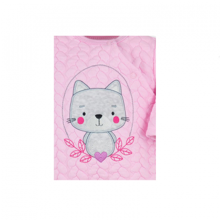 Salopeta cu maneca lunga pentru fete Koala Psotka 05-700-74-cm, Roz [1]