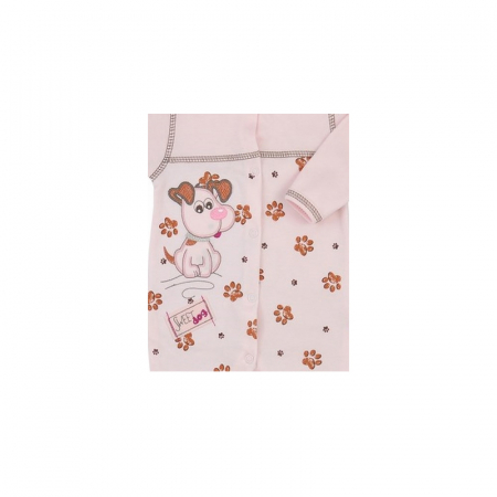 Salopeta cu maneca lunga pentru fete Koala Reksio 04-312-74, Roz [1]