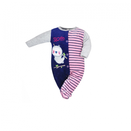 Salopete bebelusi fete - Salopeta cu maneca lunga pentru fete Koala Rowerku 3765-R-62-cm, Multicolor
