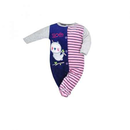 Salopete bebelusi fete - Salopeta cu maneca lunga pentru fete Koala Rowerku 3768-R-74, Multicolor