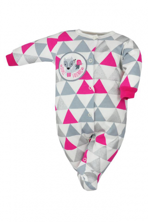 Salopete bebelusi fete - Salopeta cu maneca lunga pentru fete Koala Small Friends 06-086F-56-cm, Multicolor