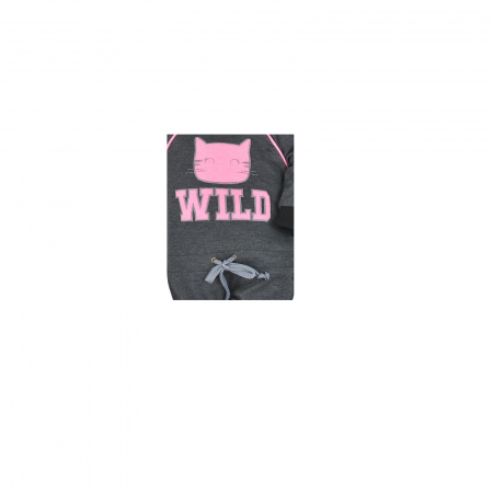 Salopeta cu maneca lunga pentru fete Koala Wild 08-024_56 cm, Gri [1]