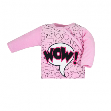 Salopeta cu maneca lunga pentru fete Koala Wow 07-414RZ-1-62-cm, Roz [2]