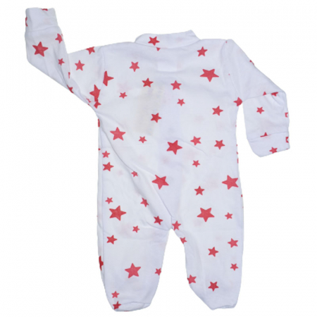 Salopeta cu maneca lunga pentru fete Mini Junior 080923-7, Alb [1]