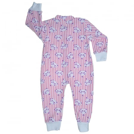 Salopeta cu maneca lunga pentru fete Mini Junior 220124-17, Roz [1]