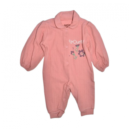 Salopete bebelusi fete - Salopeta cu maneca lunga, pentru fete, Mini Junior 243380R, Roz