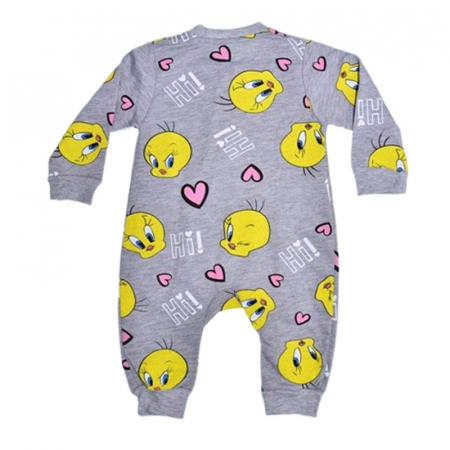 Salopeta cu maneca lunga, pentru fete, Mini Junior 8588G, Gri [1]