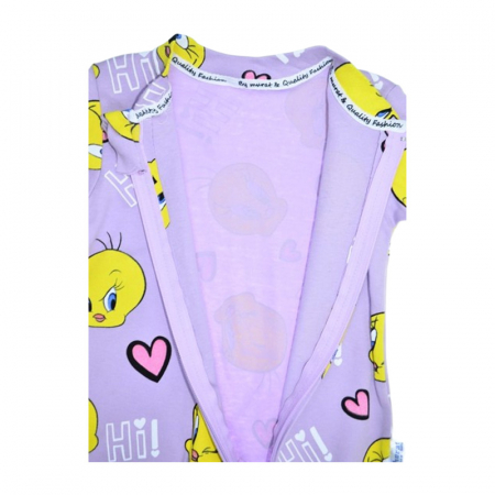 Salopeta cu maneca lunga, pentru fete, Mini Junior 8588M, Mov [1]