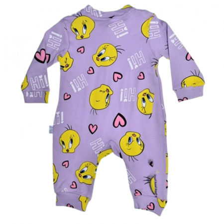 Salopeta cu maneca lunga, pentru fete, Mini Junior 8588M, Mov [2]