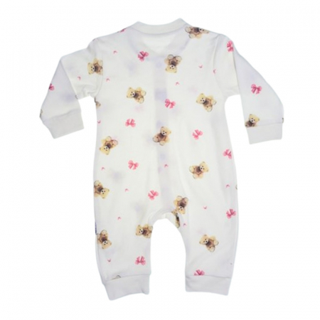 Salopeta cu maneca lunga, pentru fete, Mini Junior 9120A, Alb [2]