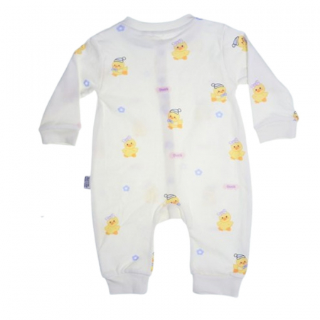 Salopeta cu maneca lunga, pentru fete, Mini Junior 9121A, Alb [2]
