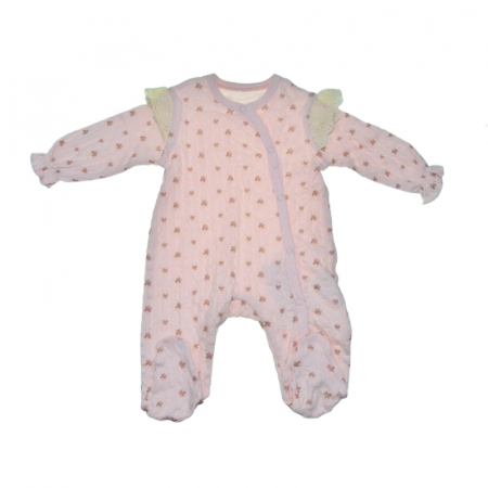Salopete bebelusi fete - Salopeta cu maneca lunga pentru fete Mini Junior SALMJ-10, Roz