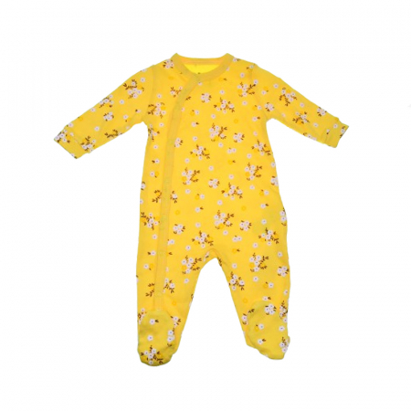Salopete bebelusi fete - Salopeta cu maneca lunga pentru fete Mini Junior SALMJ-12, Galben