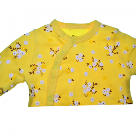 Salopeta cu maneca lunga pentru fete Mini Junior SALMJ-12, Galben [1]