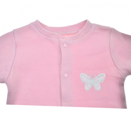 Salopeta cu maneca lunga pentru fete Mini Junior SALMJ-15, Roz [1]