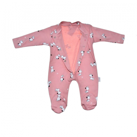 Salopeta cu maneca lunga pentru fete Mini Junior SALMJ-21, Roz [3]