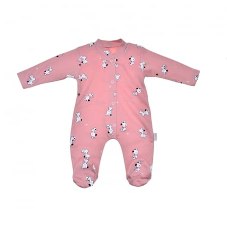 Salopete bebelusi fete - Salopeta cu maneca lunga pentru fete Mini Junior SALMJ-21, Roz