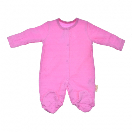 Salopete bebelusi fete - Salopeta cu maneca lunga pentru fete Mini Junior SALMJ-6, Fucsia