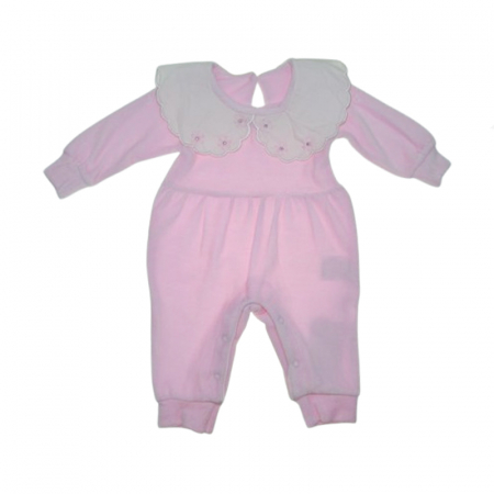 Salopete fete - Salopeta cu maneca lunga pentru fete Mini Junior SLP-3901R, Roz